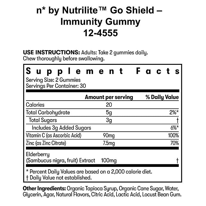 n* by Nutrilite™ Go Shield – Immunity Gummies