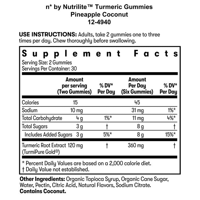 n* by Nutrilite™ Turmeric Gummies Dietary Supplement