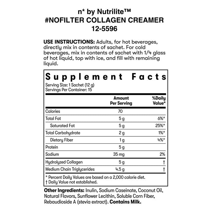n* by Nutrilite™ #nofilter Collagen Creamer