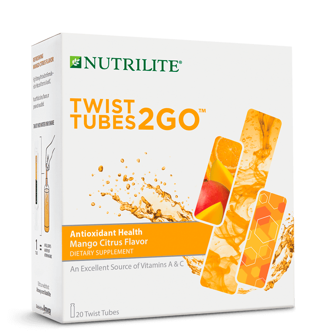 Nutrilite™ Twist Tubes 2GO™ – Antioxidant Health – Mango Citrus